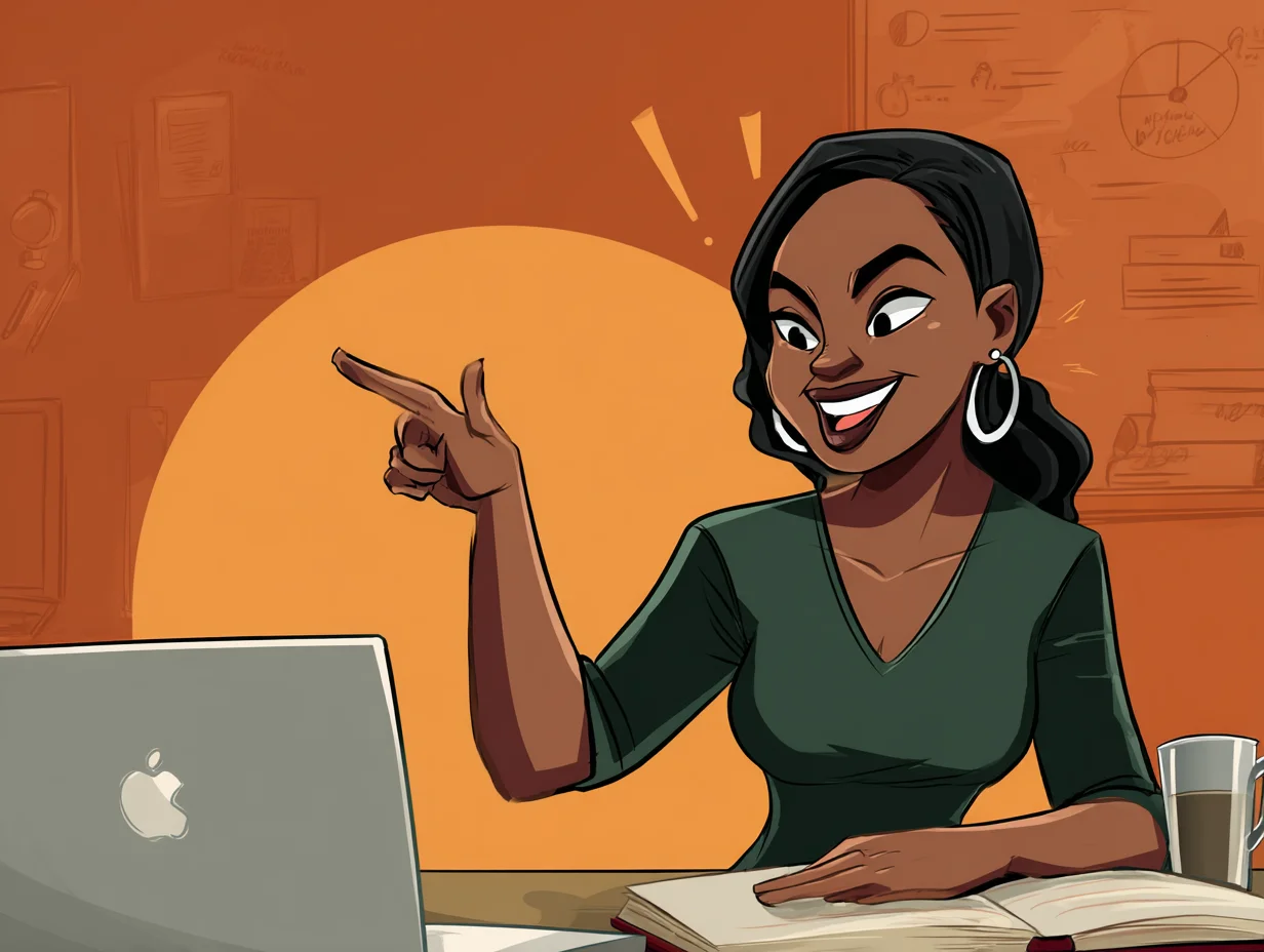 Person writing on a sales page